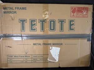 lot 125 image: Tetote Metal Frame Mirror in Box