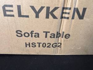 lot 129 image: Elyken Sofa Table HST02G2, New in Box