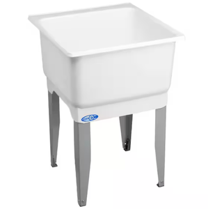 lot 27 image: MUSTEE Utilatub 20 Gallon 23 in. x 25 in. Freestanding LaundryUtility Sink in white