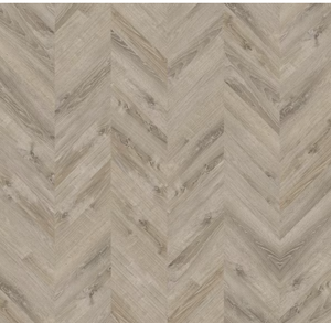 lot 47 image: (207 sqft)LP Chevron Sterling Oak 22MIL 12x28 Vinyl Waterproof Flooring