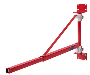 lot 54 image: (USED, See Pictures) VEVOR Electric Hoist Support Arm 660 lbs. Max Load Capacity 180° Swivel Scaffold Winch Hoist Arm with Pole for Workshop