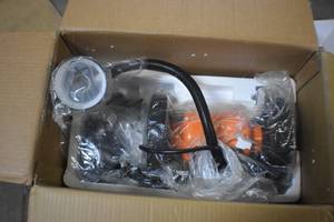 lot 34 image: WEN BG4276 2.1-Amp 6-Inch Single Speed Bench Grinder with Flexible Work Light