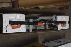 lot 51 image: WEN MSA330 Collapsible Rolling Miter Saw Stand with 3 Onboard Outlets