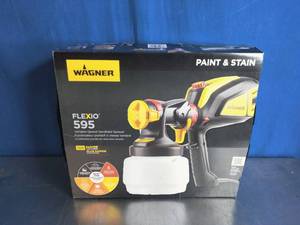 lot 12 image: Wagner Flexio 595 Handheld HVLP Paint Sprayer