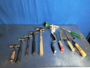 lot 26 image: Ball Peen Hammers and Concrete Tools