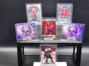 lot 17 image: Assorted Future HOF NHL Scoring Leader Alex Ovechkin Hockey Cards