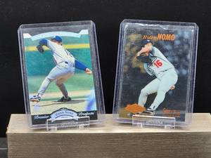 lot 88 image: (2) Assorted 1995 Los Angeles Dodgers Great Hideo Nomo Rookie Cards