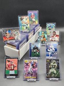 lot 154 image: (200) Plus 1990s Assorted Brands NFL Football Cards