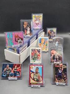 lot 137 image: (200) Plus 1990s Assorted Brands NBA Basketball Cards