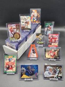 lot 160 image: (200) Plus 1990s Assorted Brands NFL Football Cards