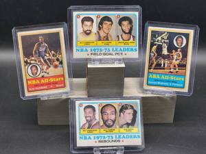 lot 106 image: (4) Assorted Vintage 1973-74 Topps Basketball Cards