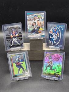 lot 158 image: (5) Assorted NFL Football Rookie Player Cards