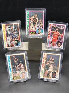 lot 116 image: (5) Assorted Vintage 1978-79 Topps Basketball Cards