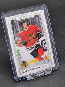 lot 124 image: 2023-24 Upper Deck OPC Silver Glossy Connor Bedard Rookie Card #R-47