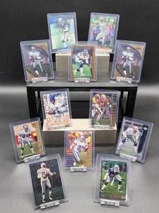 lot 150 image: (12) Assorted Vintage Falcons  Cowboys HOF Great Deion Sanders NFL Football Cards