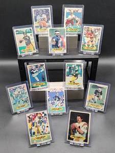 lot 170 image: (12) Assorted Vintage 1983 Topps NFL Sticker Football Cards