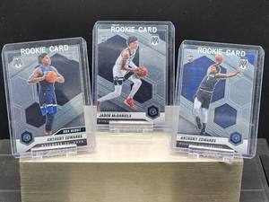 lot 167 image: (3) Assorted Future HOF Timberwolves Great Anthony Edwards Rookie Cards