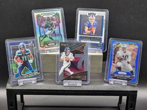 lot 192 image: (5) Assorted NFL Football Player Rookie Cards