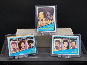 lot 181 image: (3) Assorted Vintage 1972-73 Topps Basketball Cards