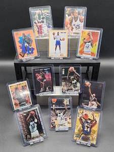 lot 197 image: (12) Assorted Years Vintage Lakers HOF Great Shaquille ONeil NBA Cards