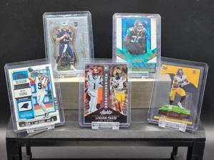lot 198 image: (5) Assorted NFL Football Rookie Player Cards