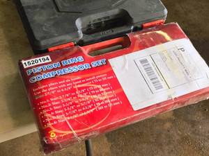 lot 35 image: Piston Ring Compressor Kit - No.1 through No. 6 (New Old Stock)