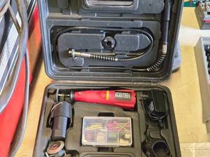 lot 65 image: Chicago Electric 9.6V Cordless Variable Speed Rotary Tool with Accessories, Case