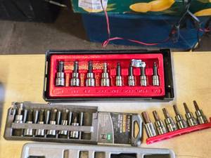 lot 66 image: Lot of (3) Hex Bit Socket Sets