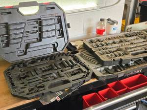 lot 128 image: Lot of (2) Socket Wrench Set with Case