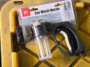 lot 182 image: HFT Car Wash Nozzle  9 Settings (in original packaging)