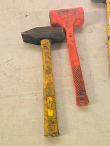 lot 232 image: Mallet and Sledge Hammer