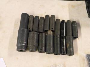 lot 256 image: Lot of (17) 12-drive Deep Impact Sockets