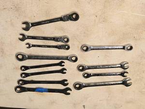 lot 260 image: (9) Husky Wrenches and (3) Ratchet Wrenches