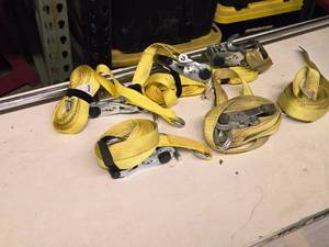 lot 285 image: Lot of (5) Tie-Down Straps with Extra Strap