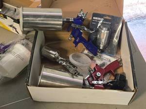 lot 296 image: Lot of (3) Spray Guns and Accessories