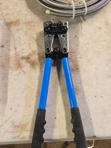 lot 306 image: Iwiss Battery Cable Crimper Tool  8-10 AWG HX-50BI