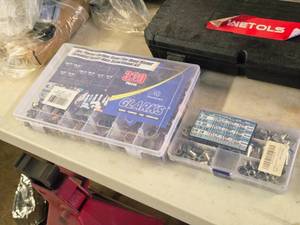 lot 311 image: Lot of (2) Parts Organizers with Rivet Nuts