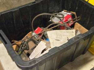 lot 346 image: Lot of (1 Bin) Misc. Hardware, Ultra Tow Safety Chain with S-Hook 932x54 5000-lb