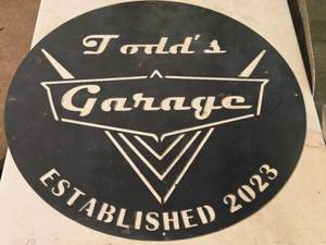 lot 382 image: 30 TODDS GARAGE Metal Sign