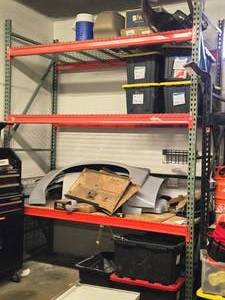Pallet Racking - 130"x8'x42" - 130"x42" Uprights (x2), 8' Cross Beams (x6)