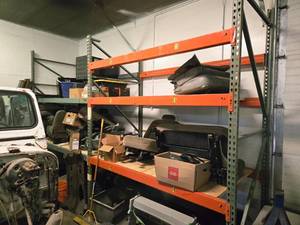lot 9 image: Pallet Racking - 120x7x48 - 120x48 Uprights (x3), 7 Cross Beams (x10)