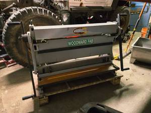 lot 23B image: Woodward Fab 3-in-1 Sheet Metal Brake with Stand