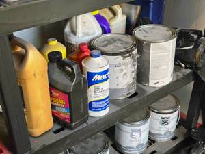 lot 419 image: Brake Fluid, Coolant, Oil, Plastic Sheeting
