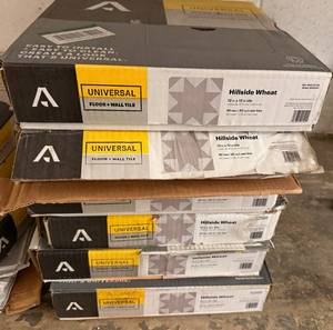 lot 20 image: 6 Boxes 12x12 Self Stick Hillside Wheat Tile