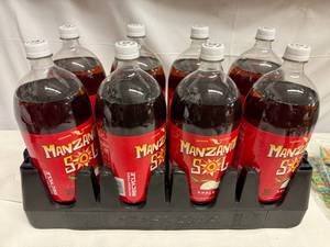 lot 48 image: 8x 2liter Manzanita Sol Apple Soda