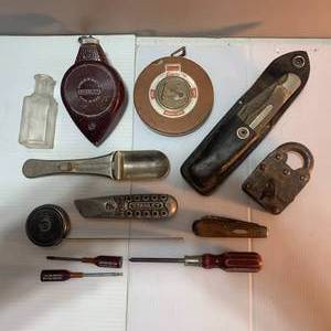 lot 63 image: Coordinated Set of Antique Tools