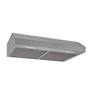lot 62 image: Broan-NuTone MTR Series 30 in. 350 Max Blower CFM, Convertible Under Cabinet Range Hood, Stainless Steel  Customer Returns See Pictures