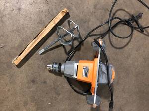 lot 7 image: RIDGID Single-Paddle Mixer  Customer Returns See Pictures