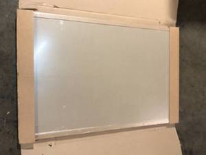 lot 24 image: HARDWOOD REFLECTIONS 4 ft. L x 30 in. D Unfinished Birch Solid Wood Butcher Block Desktop Countertop with Eased Edge   Customer Returns See Pictures