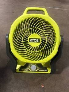 lot 34 image: RYOBI ONE 18V Cordless Hybrid WHISPER SERIES 7-12 in. Fan (Tool Only)      Customer Returns See Pictures